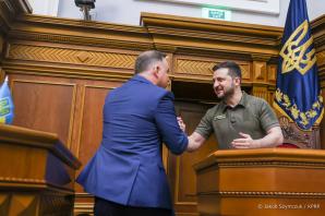 [VIDEO] Andrzej Duda przed Radą Najwyższą Ukrainy