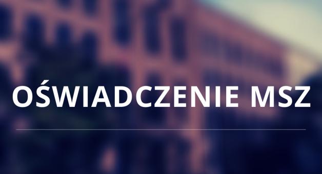 Oświadczenie MSZ RP w związku z przyjęciem przez UE sankcji wobec Rosji. Rzeczpospolita Polska konsekwentnie popiera niepodległość, suwerenność i integralność terytorialną Ukrainy